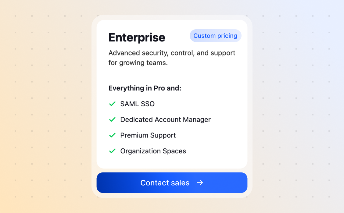 Introducing the Enterprise Plan
