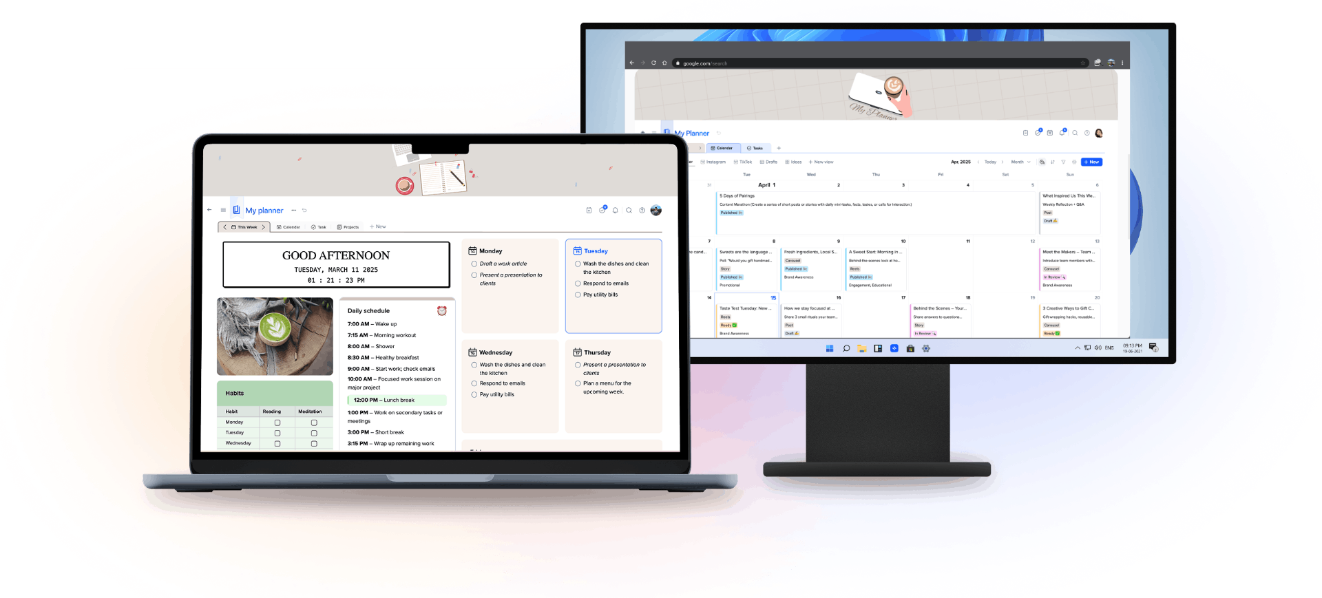 xTiles on Mac and Windows devices