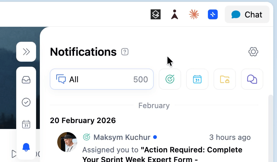 Redesigned Notification Center